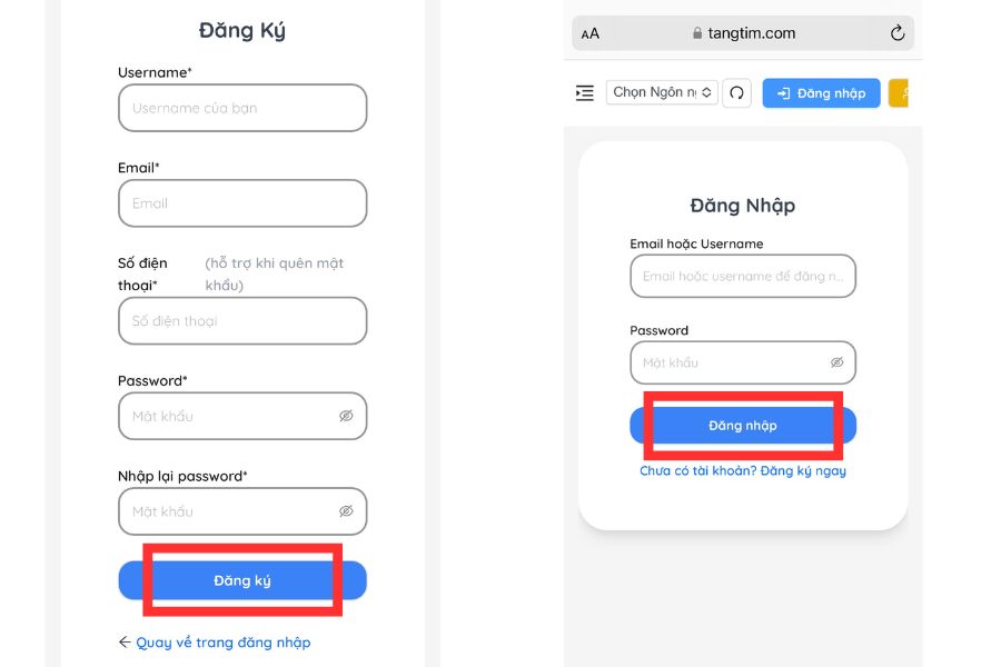 Bước 1: Đăng Ký Tài Khoản